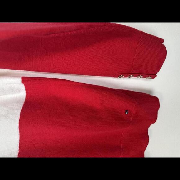 Vintage 90s Tommy Hilfiger Turtleneck Colorblock Crest Sweater SIZE S - Picture 4 of 6